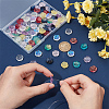 100Pcs 10 Colors Transparent Glass Beads GLAA-DR0001-08-5