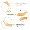 64Pcs 8 Style Brass Bead Frames KK-HY0003-01-4
