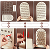 Arch Shaped Plywood Jewelry Organizer Display Stands for Bracelets Necklaces Display Cards AJEW-WH0604-76-6