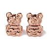 Brass Ear Nuts FIND-WH0133-06RG-2