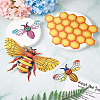 3D Iron Bee & Honeycomb Ornaments CF-TAC0001-19-9