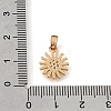 Brass Micro Pave Clear Cubic Zirconia Charms CU-K001-23G-3