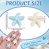 70Pcs 2 Colors Opaque Resin Cabochons RESI-PH0002-80-2