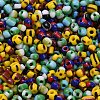 6/0 Opaque Colours Seep Glass Beads X-SEED-M006-M-3
