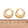 PVD Vacuum Plating 304 Stainless Steel Chunky Hoop Earrings for Women X-EJEW-F280-06C-G-2