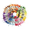 6Bundles 6 Colors Polyester Embroidery Floss OCOR-YW0001-24E-2