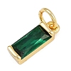 Brass with Cubic Zirconia Pendants KK-A269-68B-G-2