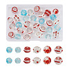 Craftdady 30Pcs 6 Style Handmade Bumpy Lampwork Beads LAMP-CD0001-19-12