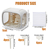 Rectangle Plastic Minifigures Display Cases ODIS-WH0079-010A-2
