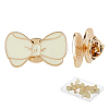 16Pcs Bowknot Enamel Pins JEWB-FH0002-01B-1