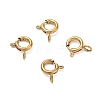 Ion Plating(IP) 304 Stainless Steel Smooth Surface Spring Ring Clasps STAS-D149-01G-01-1