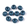 Spray Painted Round Natural Schima Wood Beads WOOD-A018-8mm-16-1