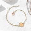 304 Stainless Steel Paperclip Chain Satellite Chain Bracelet Making BJEW-JB13072-01-1