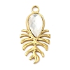 Real 18K Gold Plated 304 Stainless Steel Pendants STAS-A084-18G-03-1