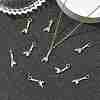 SHEGRACE Brass Micro Pave Clear Cubic Zirconia Pendants XGRQ4N099-712G-4