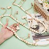 Heart Wooden Beads Hanging Clips HJEW-GO00067-3