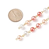 Handmade Glass Pearl Beaded Chain AJEW-JB01134-04-2