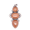 Retro Natural Goldstone Pendants PW-WG7292F-03-1