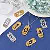 10Pcs 10 Styles 304 Stainless Steel Pendants STAS-FS0002-17G-5
