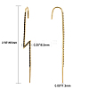 925 Sterling Silver Ear Wrap Crawler Hook Earrings EJEW-AA00271-33B-G-3
