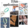 5Pcs 5 Styles Baking Paint Alloy Screw Locking Carabiners FIND-DR0002-37-5