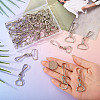 32Pcs 4 Styles Iron Swivel Clasps IFIN-TA0001-79-6