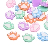 Opaque Flatback Resin Cabochons Accessories RESI-CJ0001-127-2