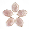 Natural Strawberry Quartz Pendants G-S344-13A-1