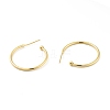 Brass Ring Stud Earrings EJEW-B013-03-2