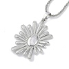 Rack Plating Brass Sun Pendant Necklaces NJEW-P317-07P-1