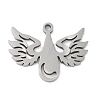 Non-Tarnish 5Pcs 201 Stainless Steel Pendants STAS-B064-17P-1