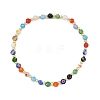 Handmade Millefiori Glass Round Beads Stretch Bracelets for Women BJEW-JB14236-3