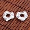 Twist Ring Imitation Pearl Acrylic Beads OACR-L004-5357-2