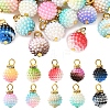40Pcs Acrylic Pendants PALLOY-FS00035-1