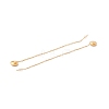 Long Chain with Round Ball Dangle Stud Earrings EJEW-A067-17G-3