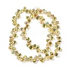 Electroplated Glass Beads EGLA-K062-01B-HP03-2