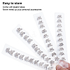 40Pcs 2 Styles Butterfly Alloy Rhinestone Hair Fastener for Women Girls Hairstyling OHAR-ME0001-02-3