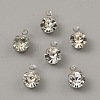 Brass Micro Pave Cubic Zirconia Charms X-KK-WH0062-112D-P-1