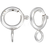 20Pcs 925 Sterling Silver Spring Ring Clasps STER-BBC0001-47-1