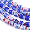 Handmade Millefiori Glass Oval Beads Strands LK-Z001-02B-06-2