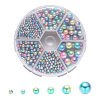 Rainbow Acrylic Imitation Pearl Beads OACR-YW0001-04-A07-1