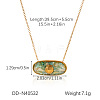 Ocean Natural Shell  Resin Pendant 304 Stainless Steel Cable Chain Necklaces for Women WGEB2E9-04-1