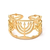 304 Stainless Steel Open Cuff Rings RJEW-Q808-05G-2