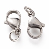 304 Stainless Steel Lobster Claw Clasps X-STAS-G240-01D-P-3