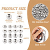  200Pcs 2 Styles 304 Stainless Steel Spacer Beads STAS-TA0002-48-4