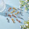 36Pcs 3 Color Filigree Rack Plating Brass Ice Pick Pinch Bails KK-HY0001-83-4
