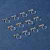 12Pcs 2 Colors 304 Stainless Steel and Plastic Clip-on Earring Findings KY-FS0001-28-9