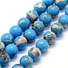 Synthetic Imperial Jasper Beads Strands G-I199-35-6mm-E-1