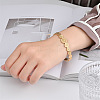 Flat Round 304 Stainless Steel Cuff Bangles for Women FS-WG0757B-01-2