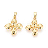 Brass Cup Pearl Peg Bails Pin Pendants KK-T079-21G-1